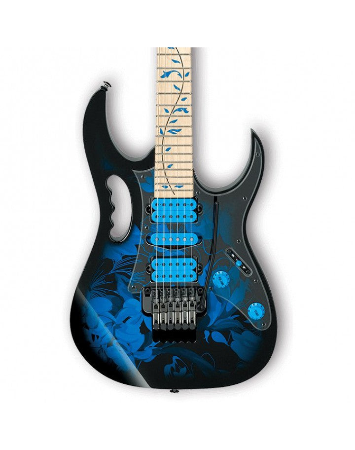 Ibanez Jem77P Steve Vai Signature Guitar - Blue Floral Pattern