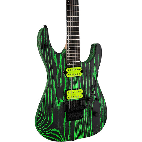 Jackson Pro Series Dinky DK3 Electric Guitar Green Glow