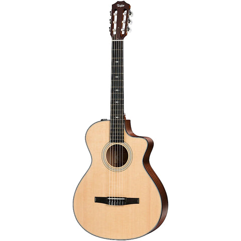 Taylor 312ce-N Grand Concert Nylon-String Acoustic-Electric Guitar Natural